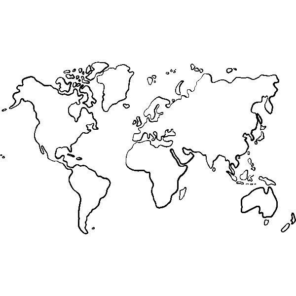 Carte du monde avec des pins animés