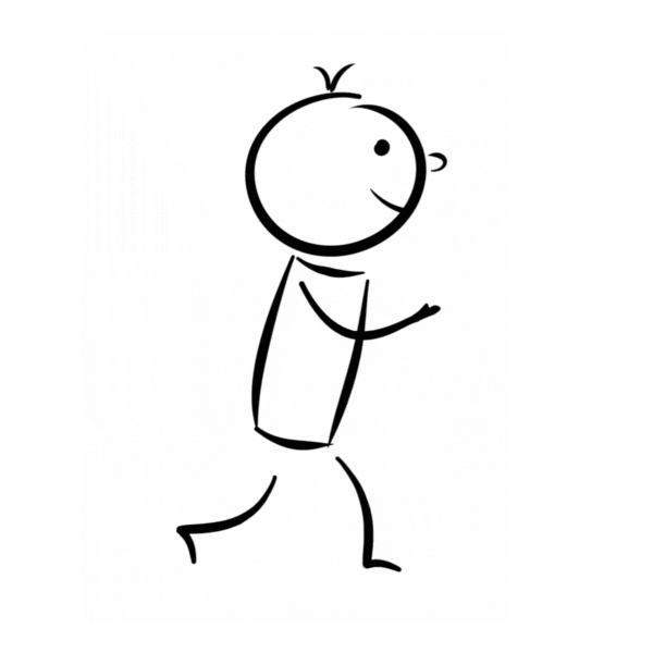 Étudiant content (GIF animé)