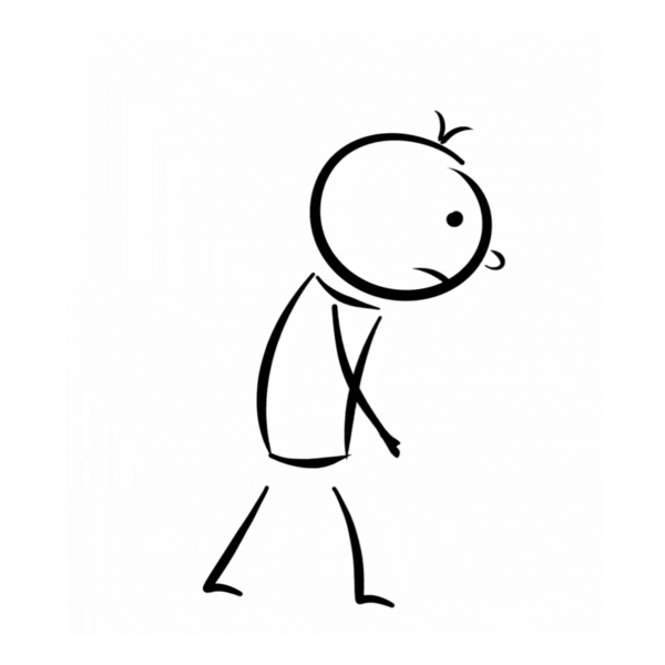 Étudiant en difficulté (GIF animé)